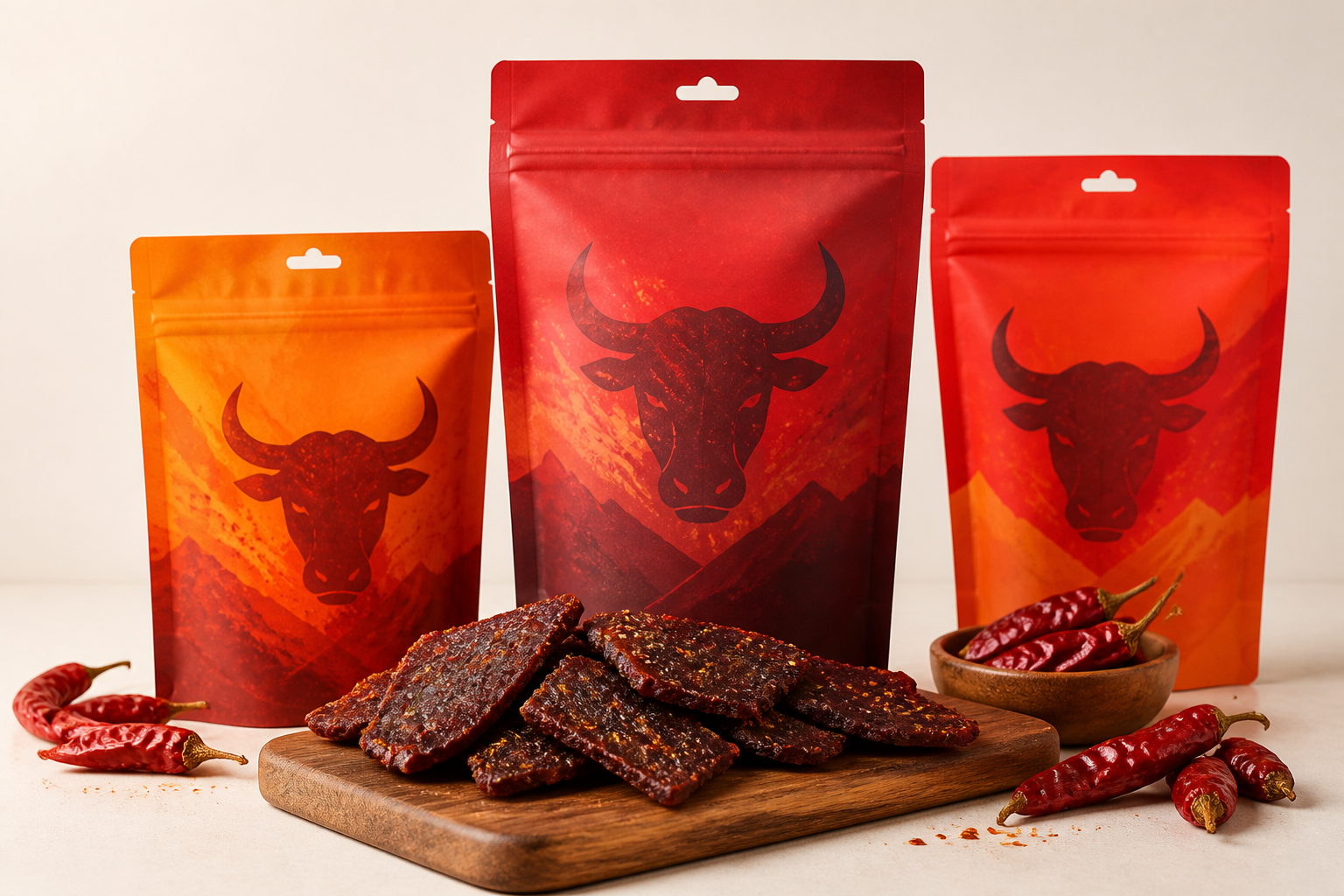 The Heat Box — spicy jerky with chili peppers